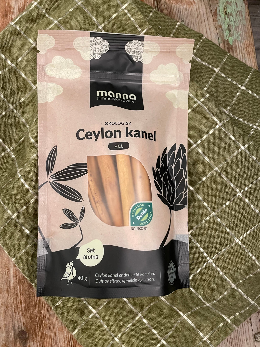 Cylon kanel, HEL, 40g, økologisk, Manna