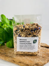 Last inn bildet i Galleri-visningsprogrammet, Granola med spiselige blomster, økologisk, fra Sikje Småbruk.
