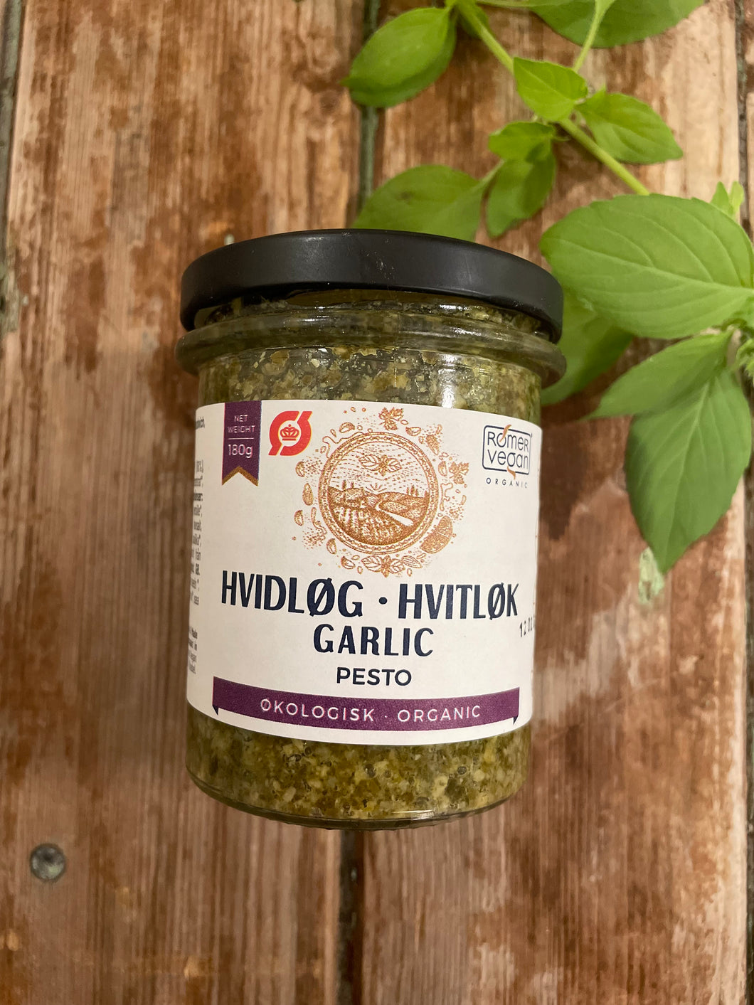 Pesto med hvitløk, økologisk, Rømer