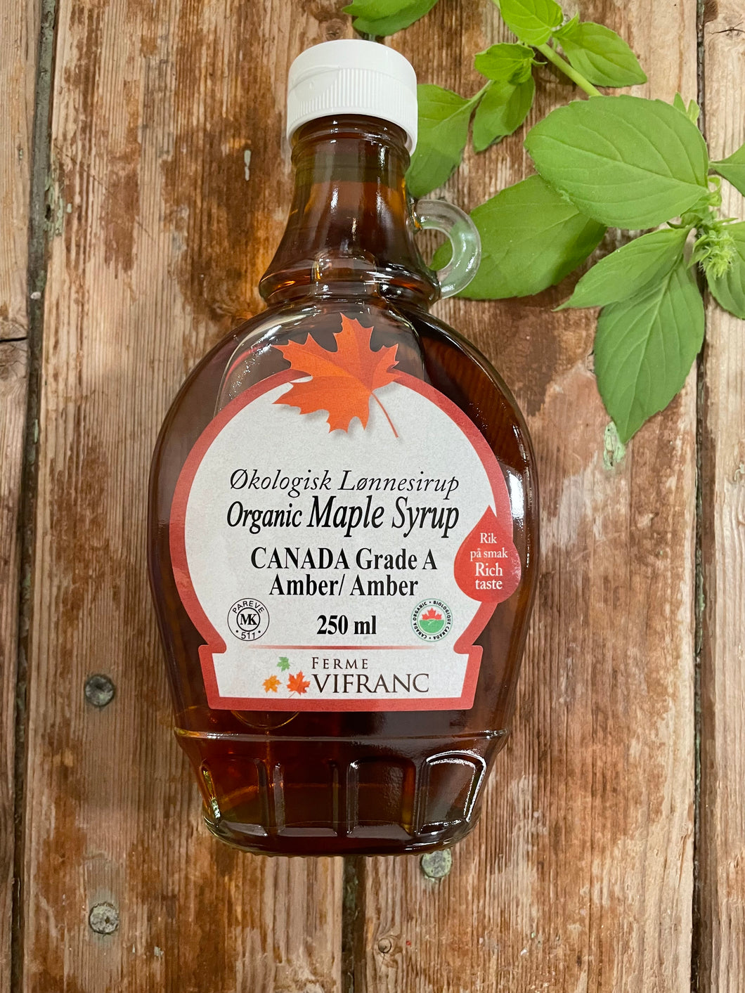 Lønnesirup, 250ml, økologisk