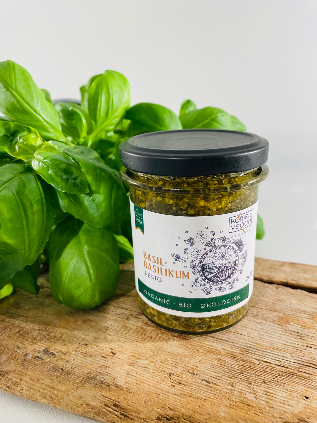Pesto med basilikum, økologisk, Rømer