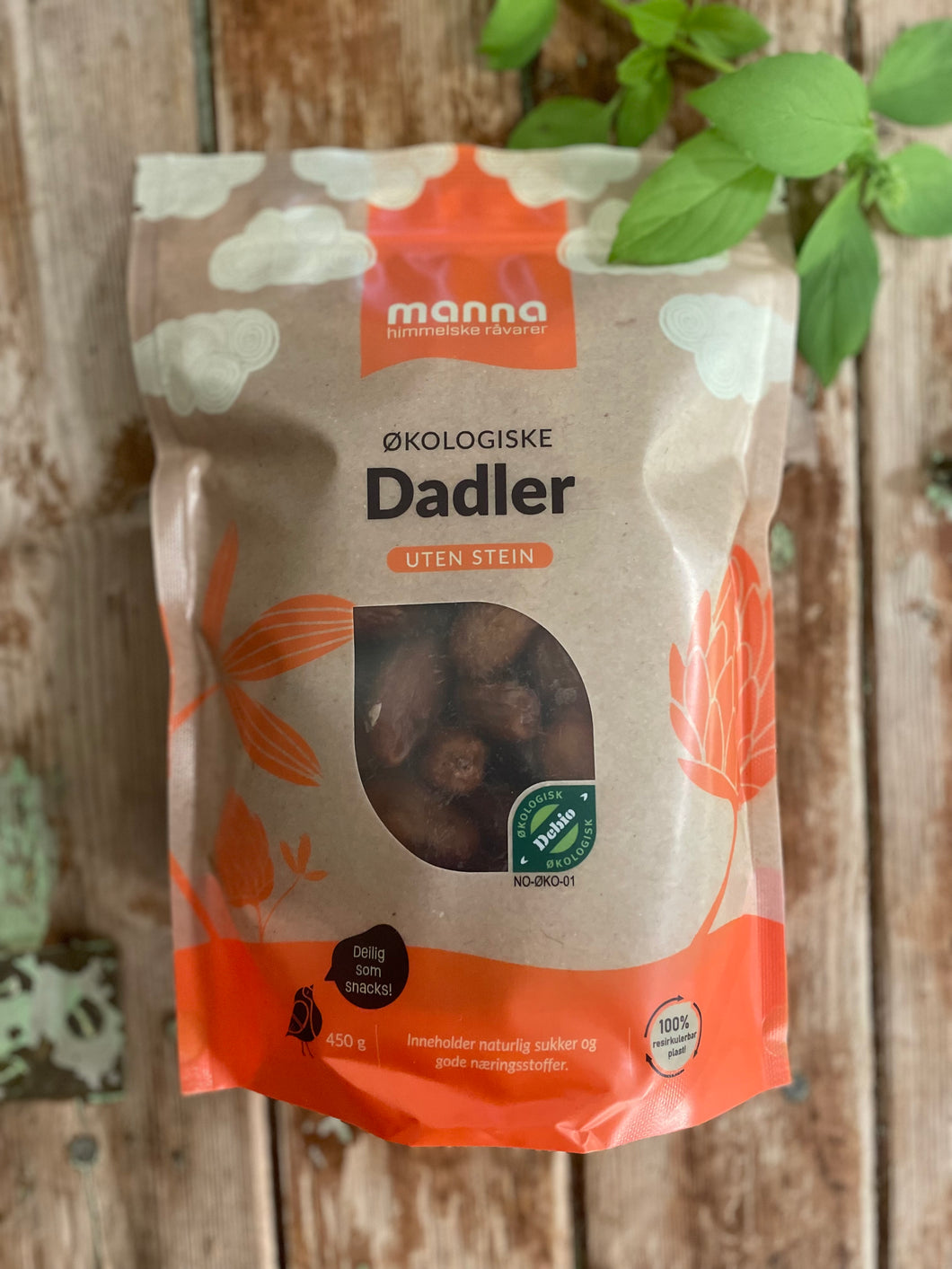 Dadler u/stein, 450g, Økologisk