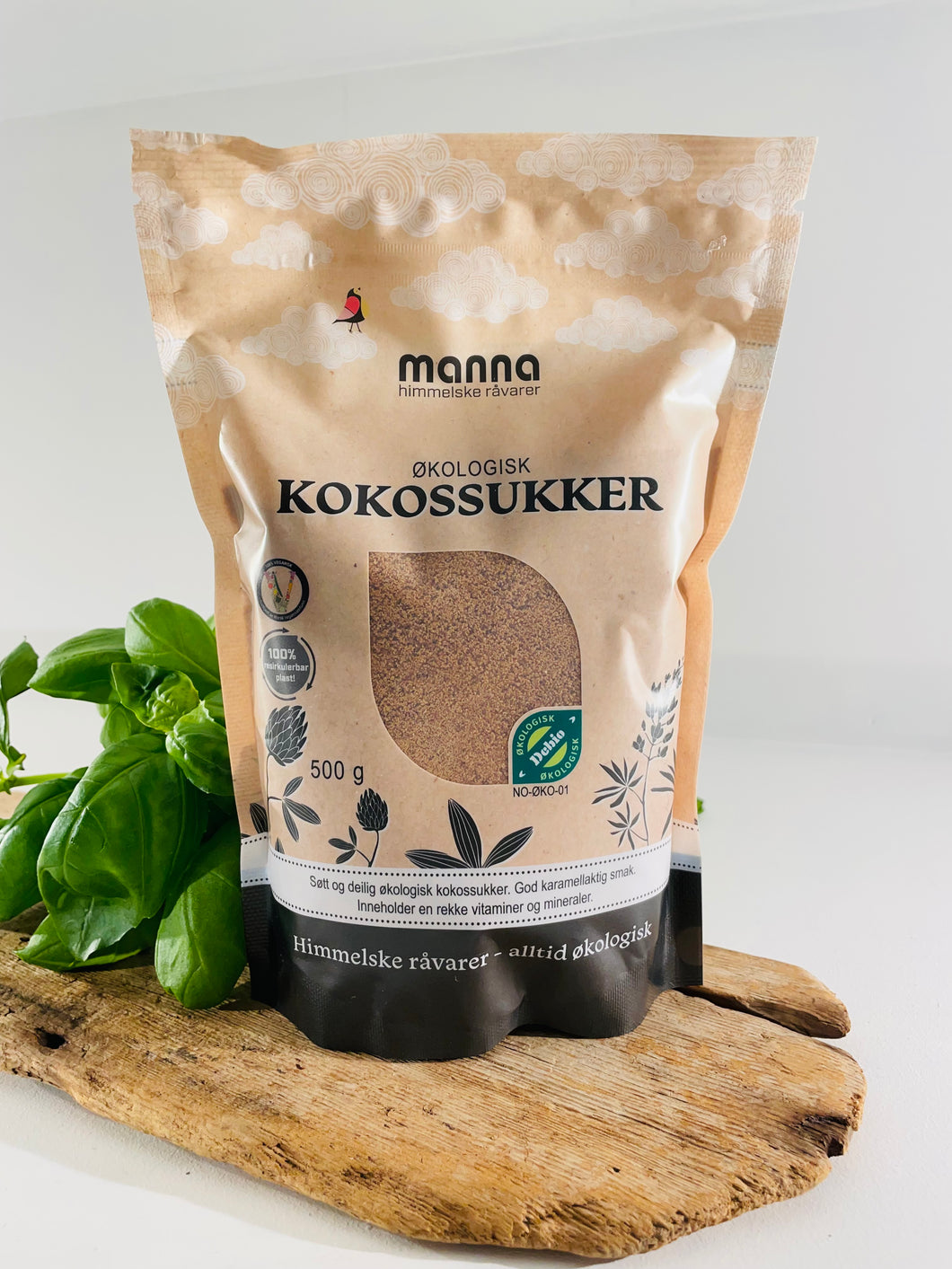 Kokossukker, 500g, økologisk