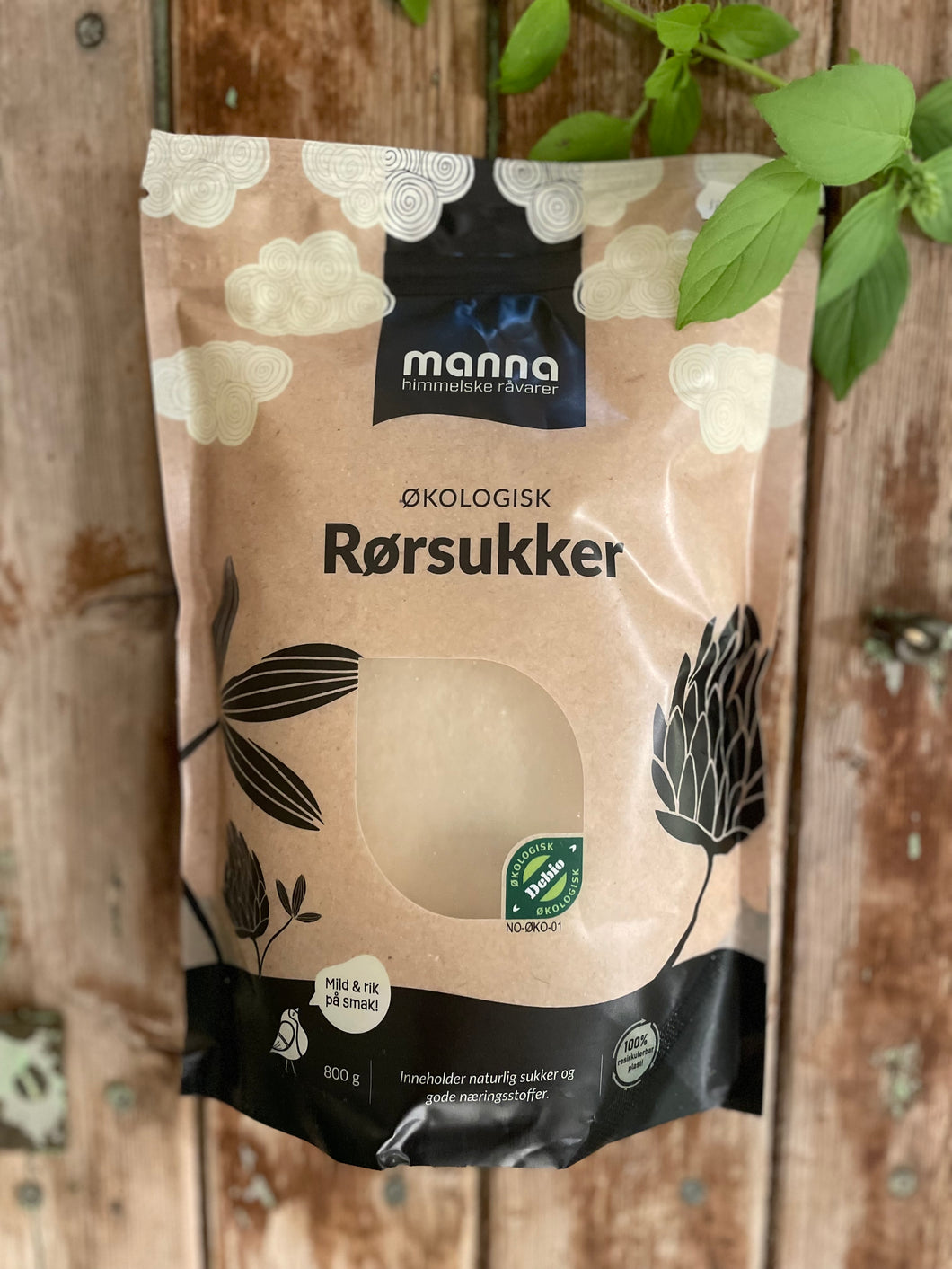 Rørsukker 800g, økologisk