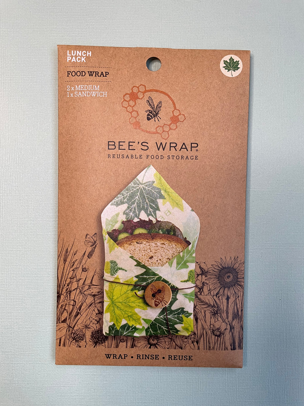 Bees wrap - Sandwich & 2 medium wraps