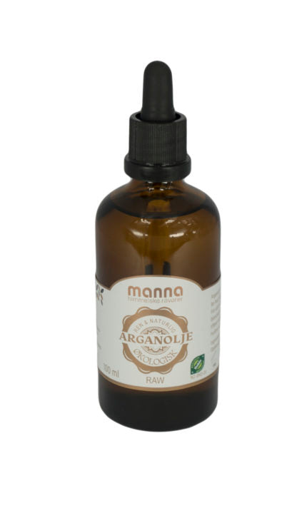 Arganolje m/pipette, 100 ml, økologisk, Manna