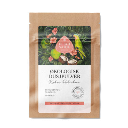 Dusjpulver, kokos hibiskus, 10 g, økologisk, Eliah Sahil