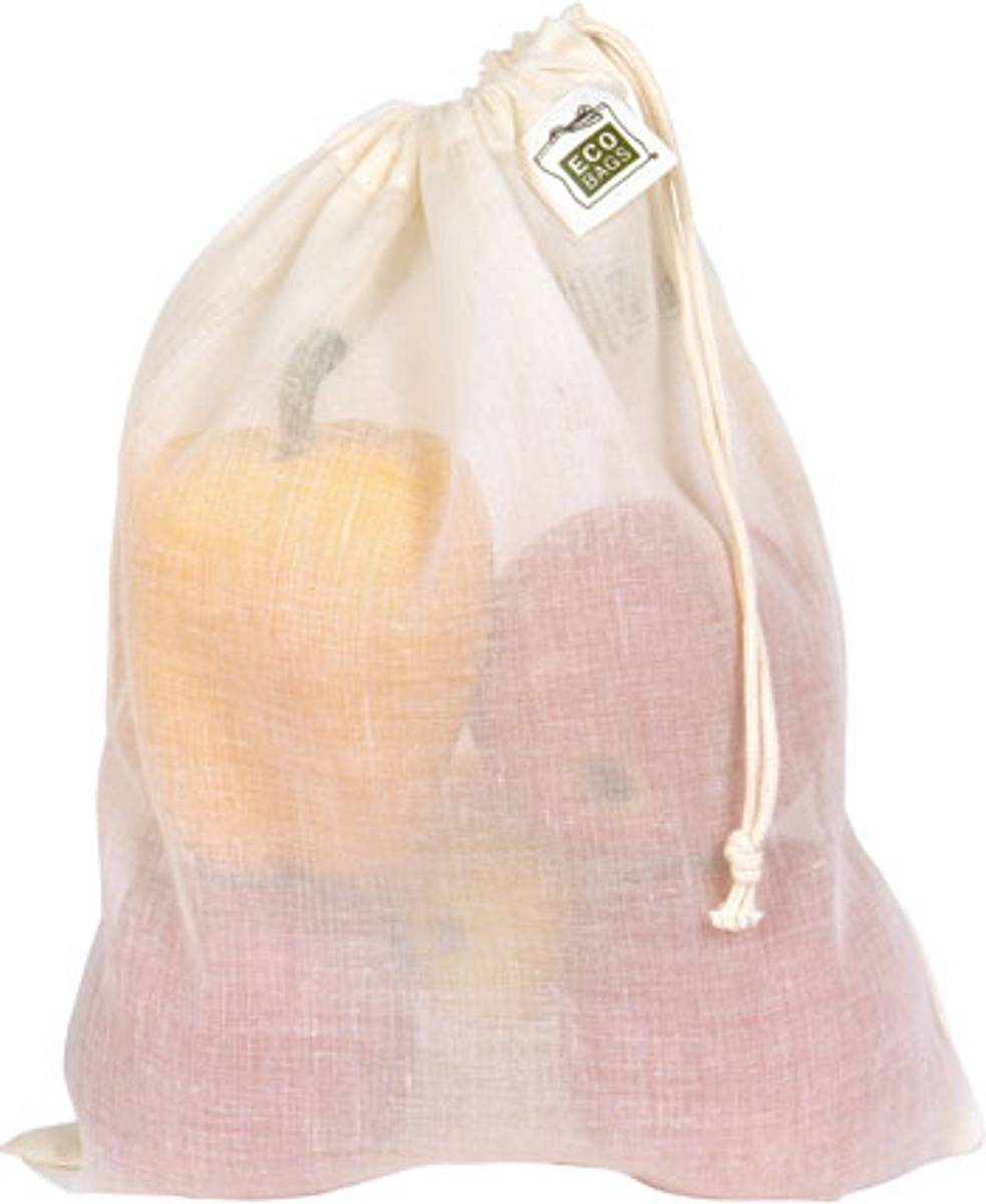 ECOBAGS® gjennomsiktig bomullspose Medium